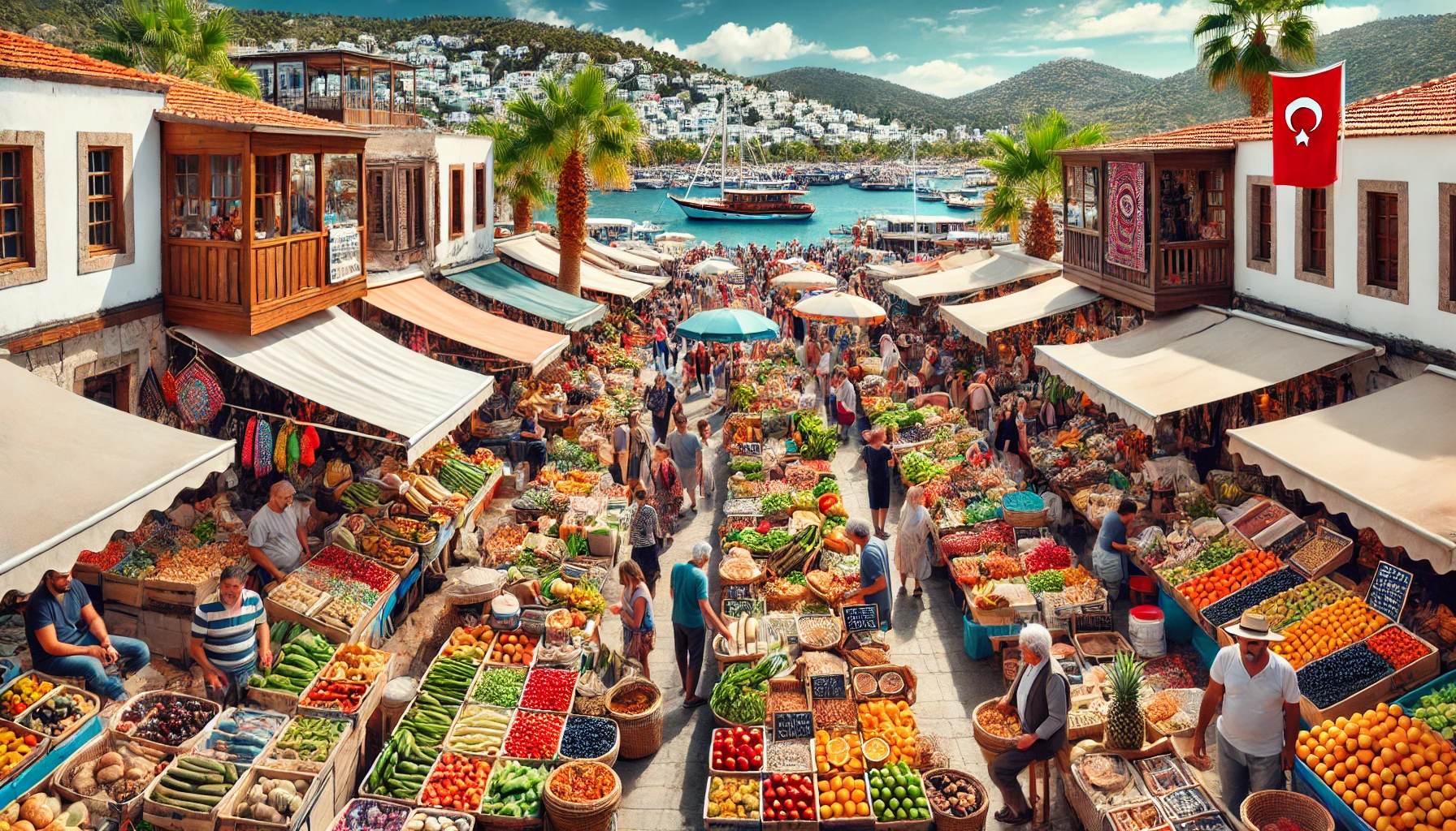 Bodrum pazarları, sadece alışveriş değil, aynı zamanda bir yaşam tarzını