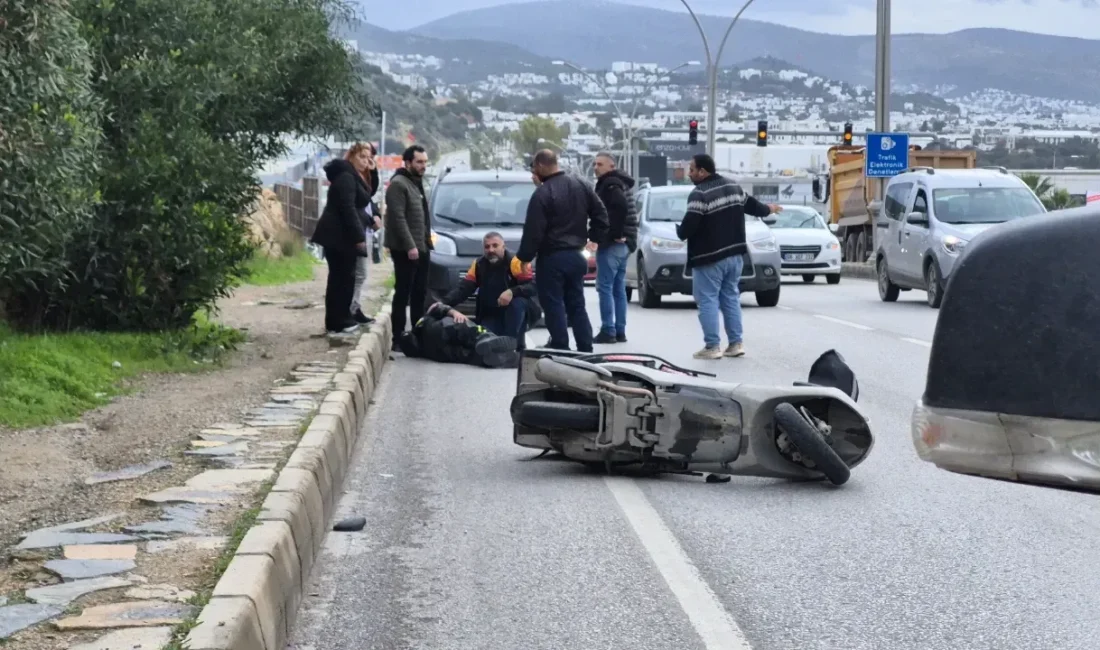 Bodrum'un Konacık Mahallesi'nde sabah saatlerinde meydana gelen motosiklet kazasında, hakimiyetini