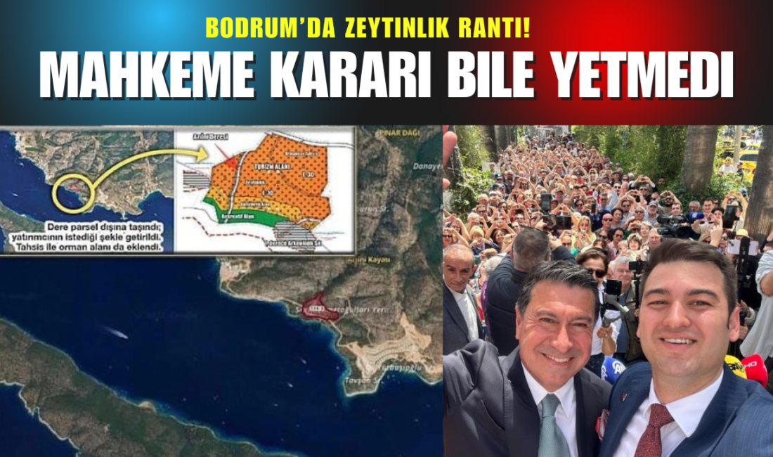 Muğla’nın Bodrum ilçesinde, Kalyoncu ailesinin damadı tarafından köylülerden satın alınan