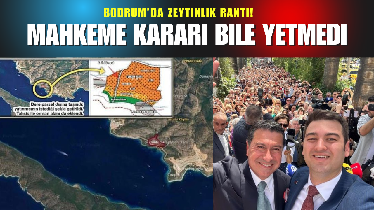 Muğla’nın Bodrum ilçesinde, Kalyoncu ailesinin damadı tarafından köylülerden satın alınan