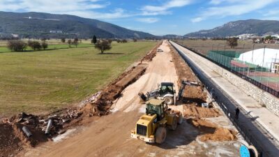 Muğla Büyükşehir Belediyesi, Otogar-Sanayi Kavşağı arasındaki AVM bağlantı yolundaki çalışmaların