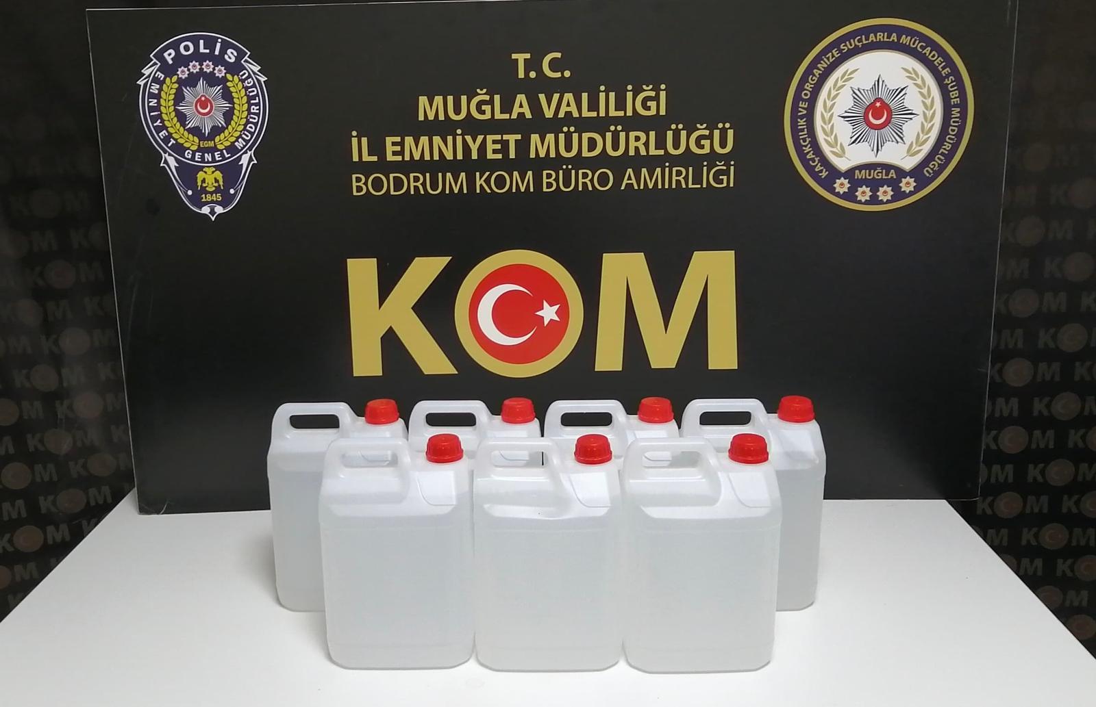 Muğla'nın Menteşe, Bodrum ve Ortaca ilçelerinde kaçakçılıkla mücadele edilen operasyonlarda