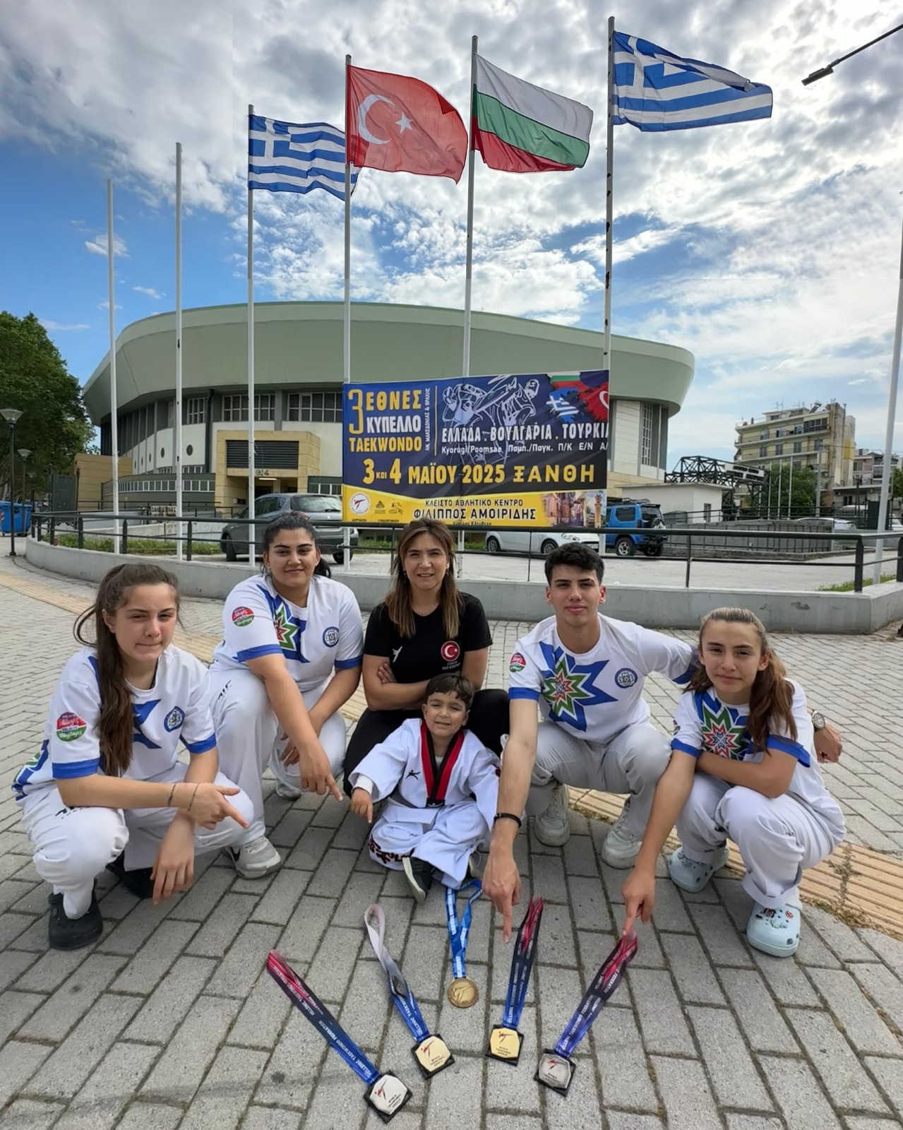 Muğla Büyükşehir Belediyesi Taekwondo sporcuları, Yunanistan’da düzenlenen “Trilateral Cup of