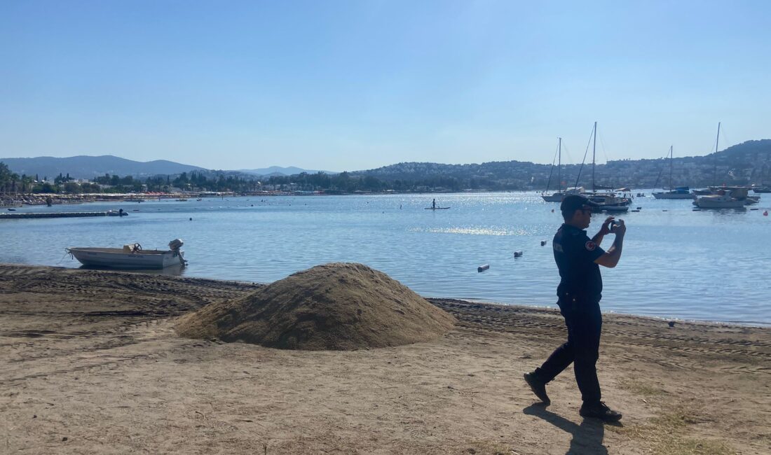 Bodrum’un gözde koylarından biri olan Bitez sahilinde çevreye zarar veren