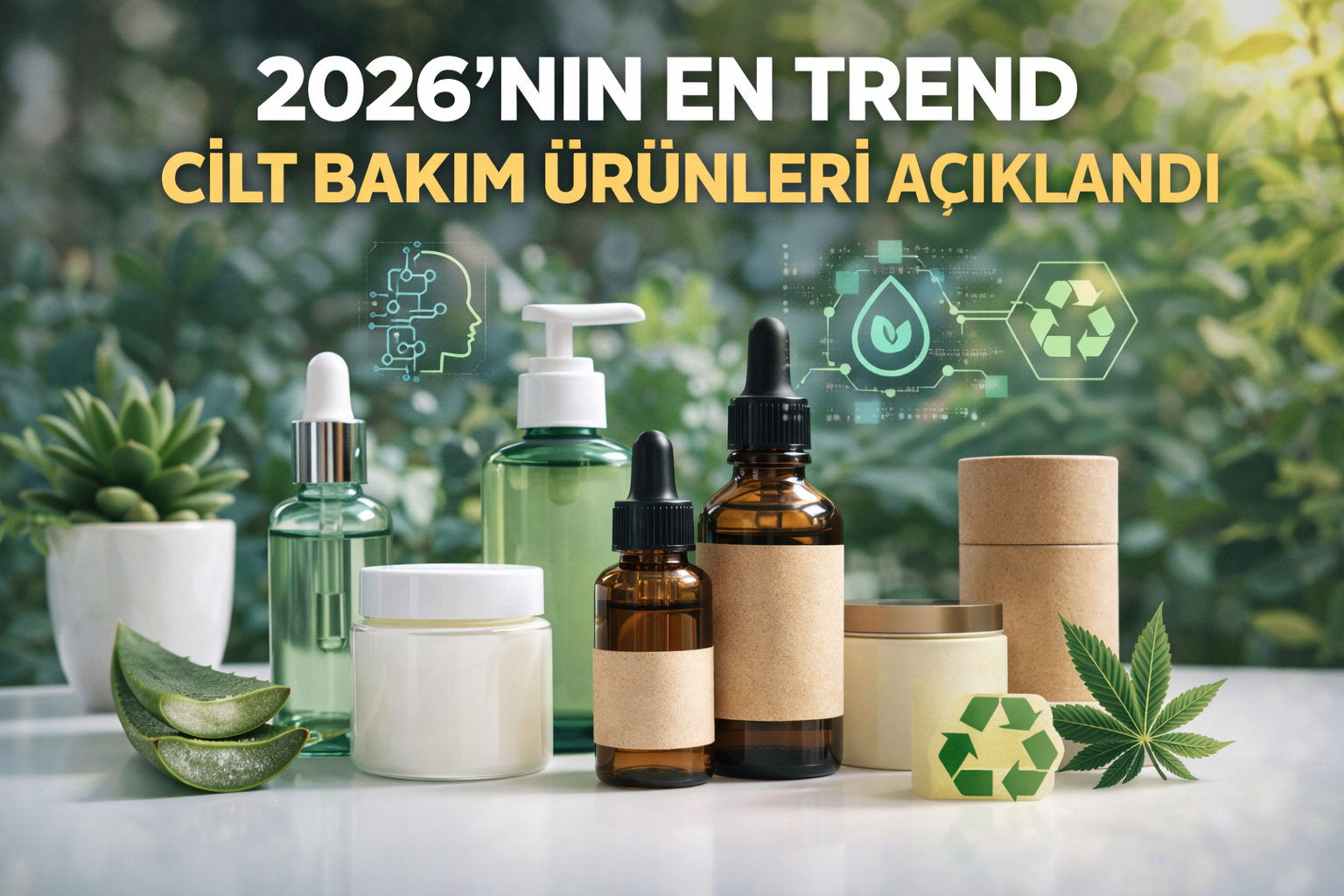 2026 yılıyla birlikte cilt bakımında doğal içerikler ve sürdürülebilir kozmetik